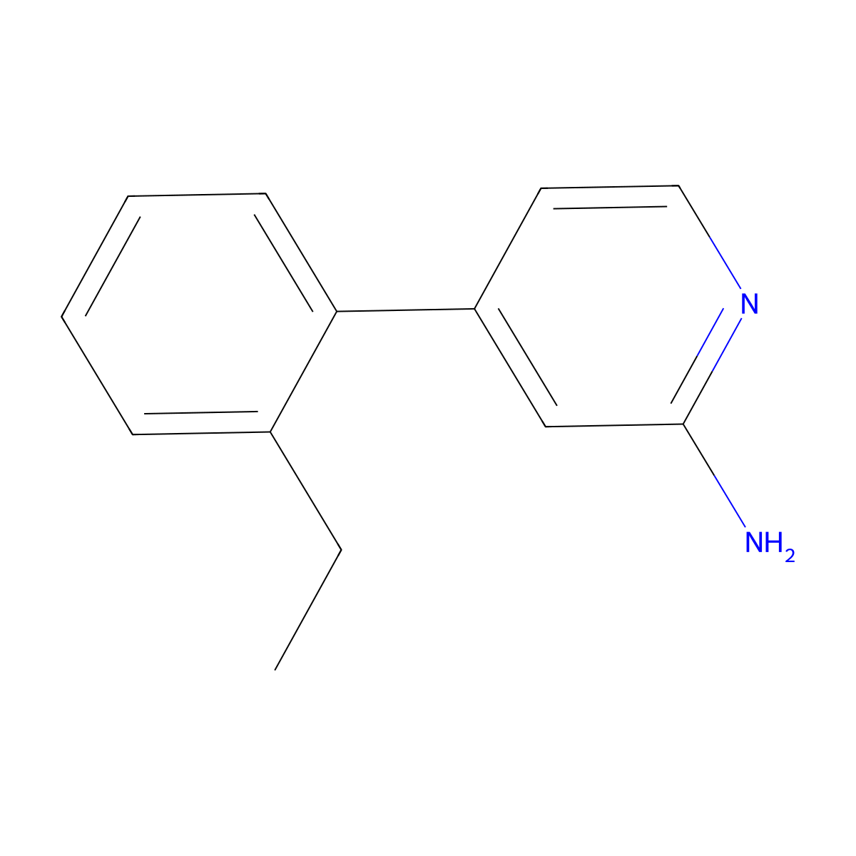 4-(2-Ethylphenyl)pyridin-2-amine molecular structure, CAS 1367925-35-6