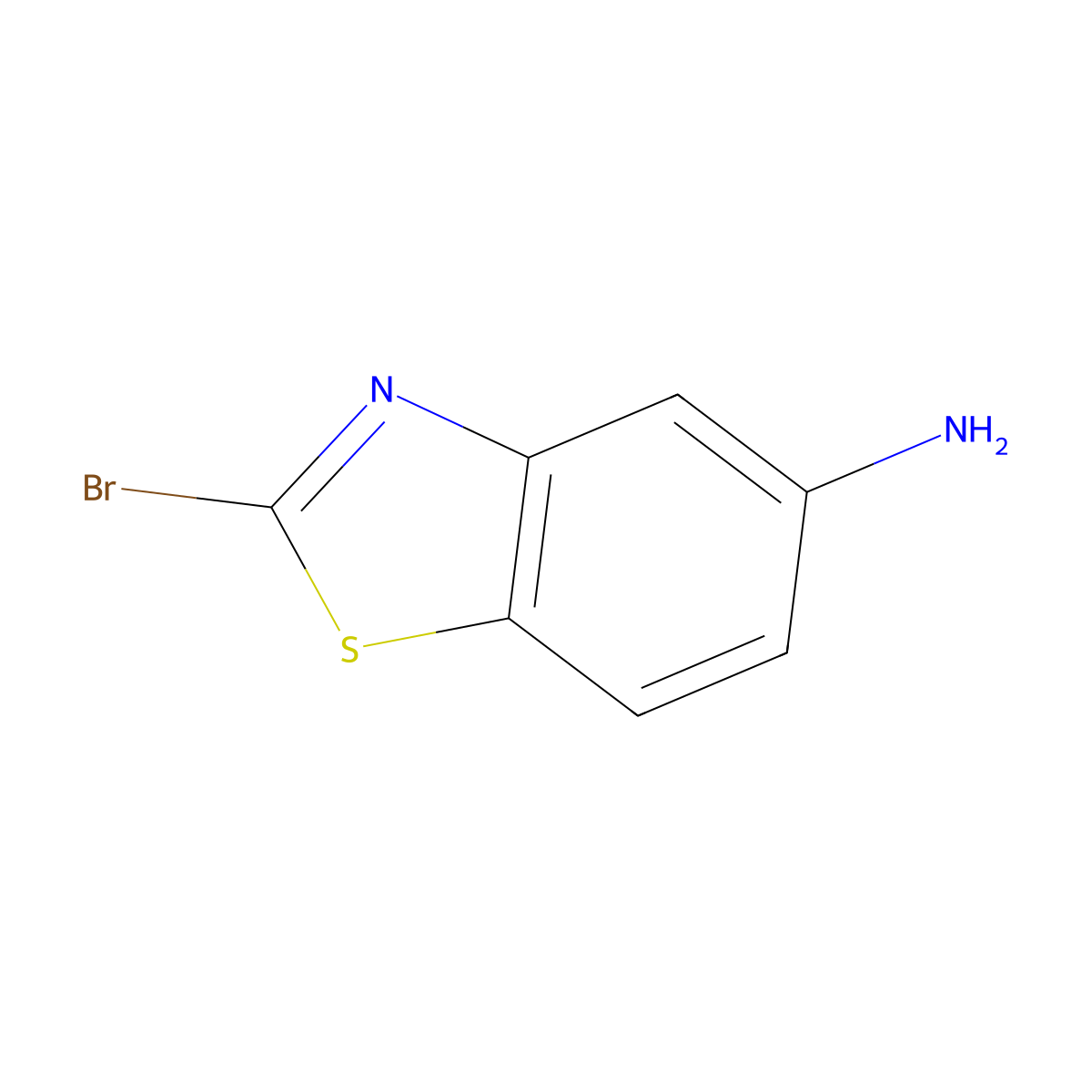 2-Bromobenzo[d]thiazol-5-amine molecular structure, CAS 1367926-49-5