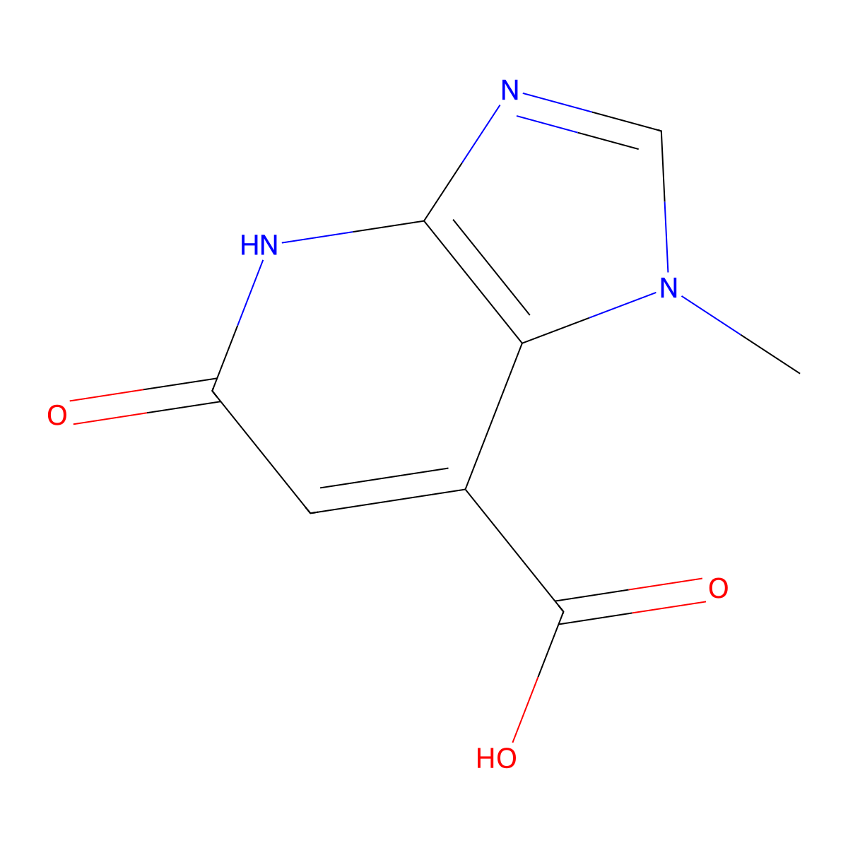 1-methyl-5-oxo-1H,4H,5H-imidazo[4,5-b]pyridine-7-carboxylic acid molecular structure, CAS 1367930-53-7
