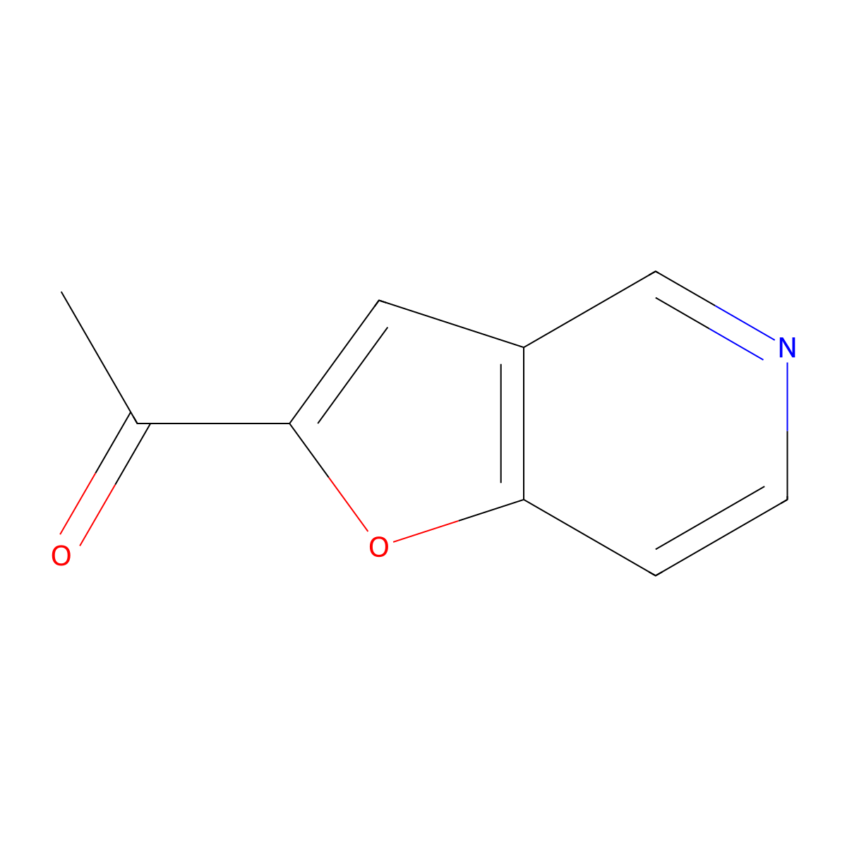 1-{Furo[3,2-c]pyridin-2-yl}ethan-1-one molecular structure, CAS 1367933-93-4