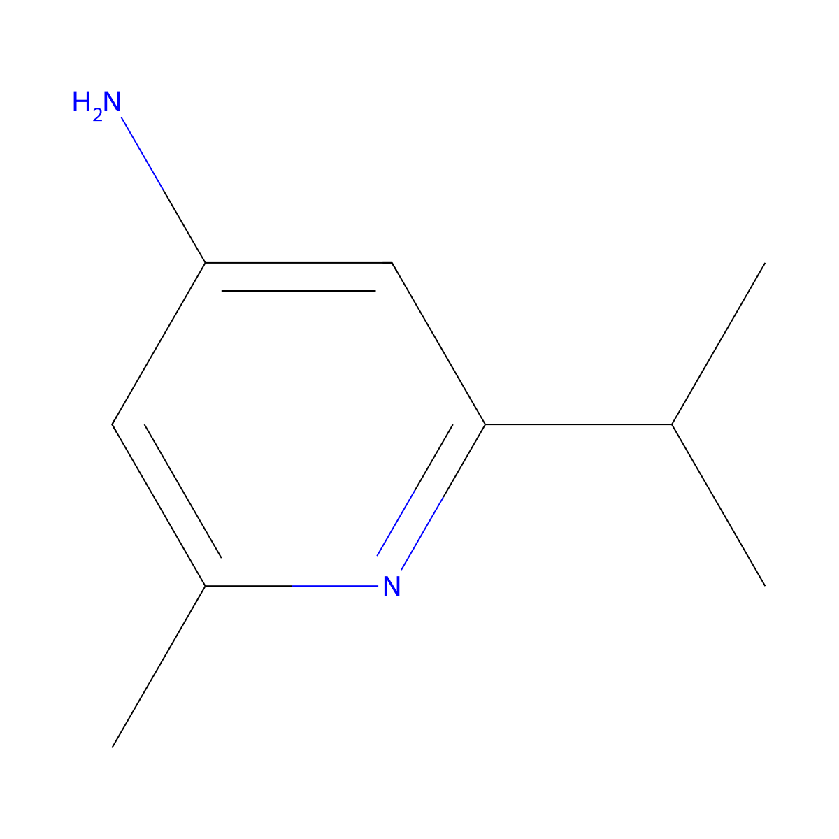 2-Isopropyl-6-methylpyridin-4-amine molecular structure, CAS 1367934-90-4