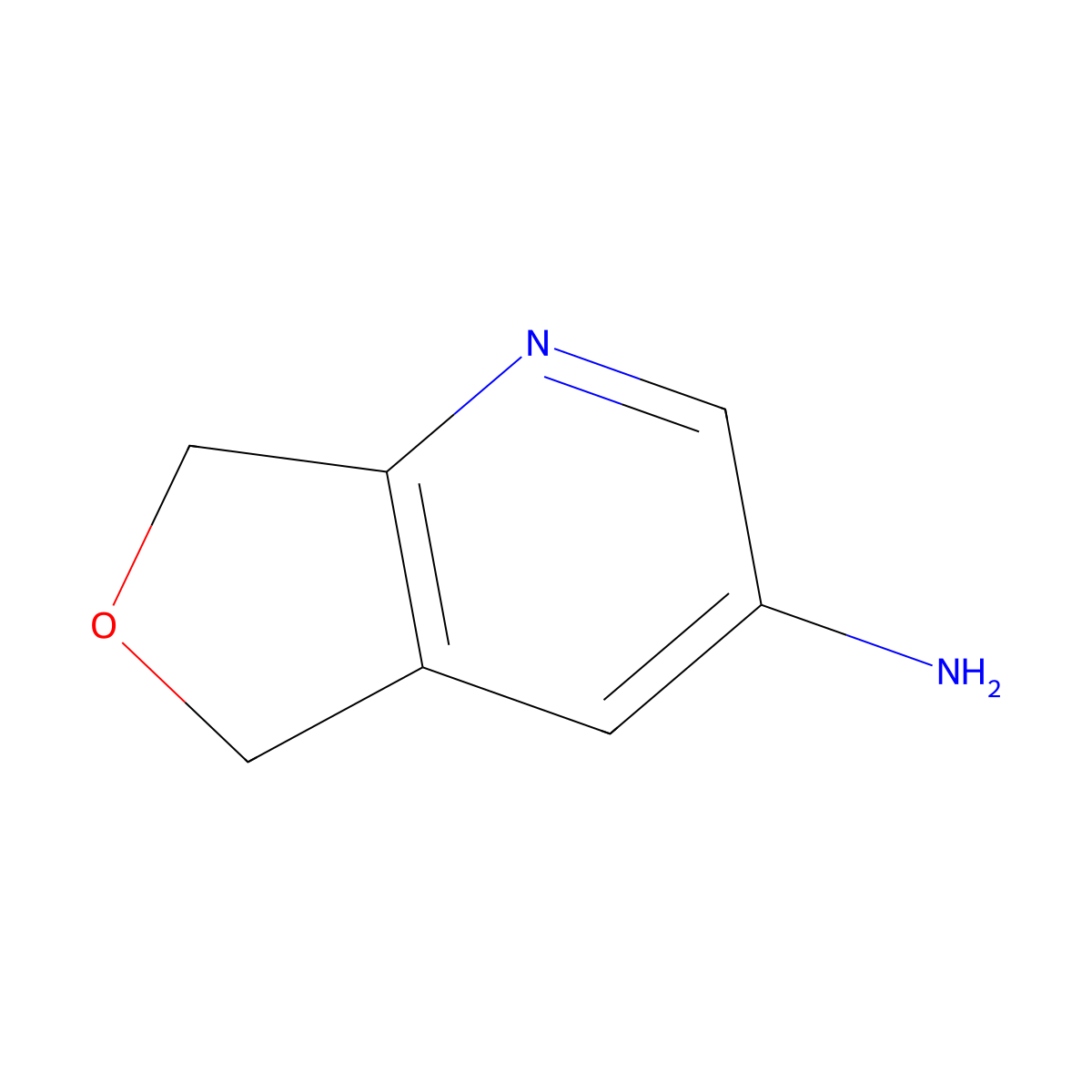 5,7-Dihydrofuro[3,4-b]pyridin-3-amine molecular structure, CAS 1367939-25-0