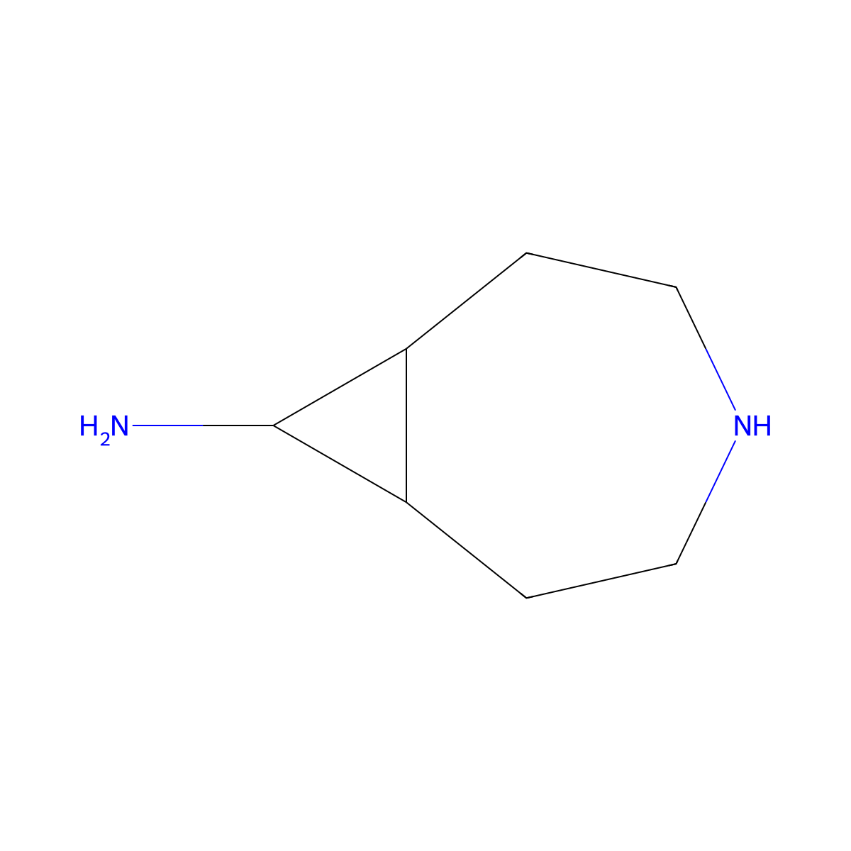 4-Azabicyclo[5.1.0]octan-8-amine molecular structure, CAS 1367940-29-1
