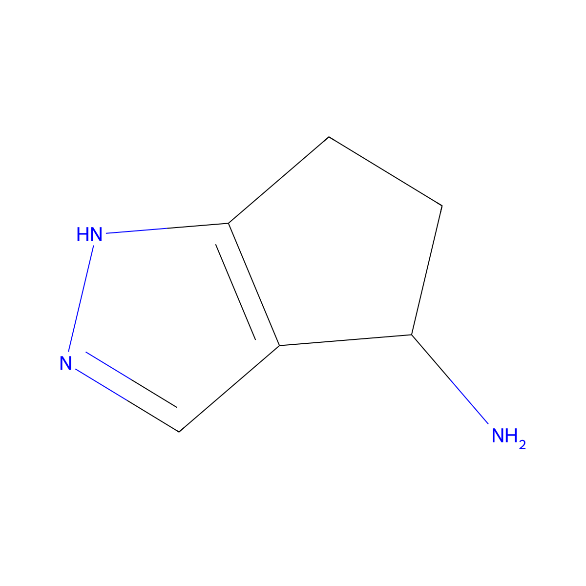 1,4,5,6-Tetrahydrocyclopenta[c]pyrazol-4-amine molecular structure, CAS 1367941-21-6