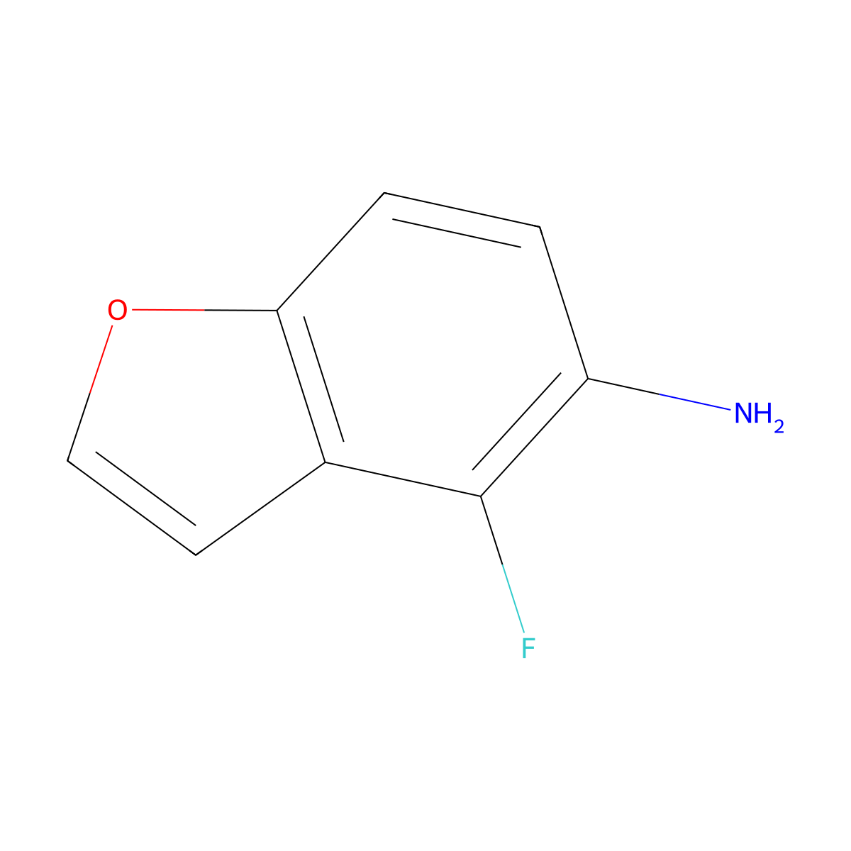 4-Fluorobenzofuran-5-amine molecular structure, CAS 1367943-74-5
