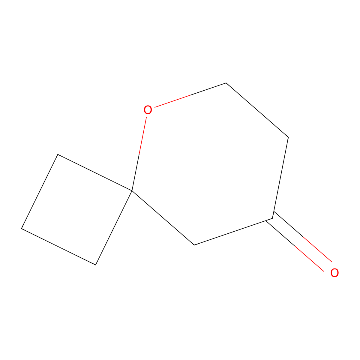 5-Oxaspiro[3.5]nonan-8-one molecular structure, CAS 1367945-40-1