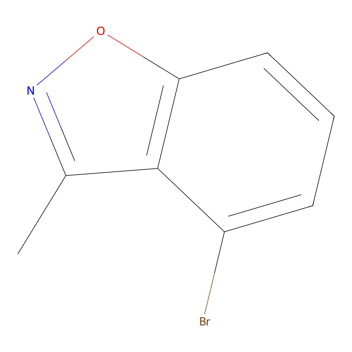 4-Bromo-3-methylbenzo[d]isoxazole molecular structure, CAS 1367947-42-9