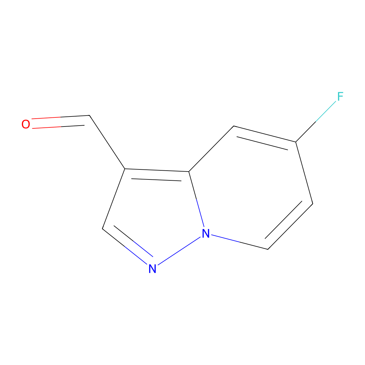 5-Fluoropyrazolo[1,5-A]pyridine-3-carbaldehyde molecular structure, CAS 1367948-73-9