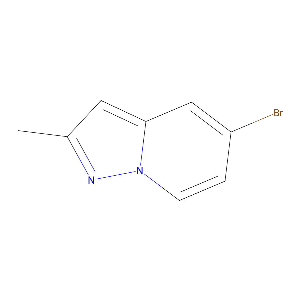 5-Bromo-2-methylpyrazolo[1,5-a]pyridine molecular structure, CAS 1367948-91-1