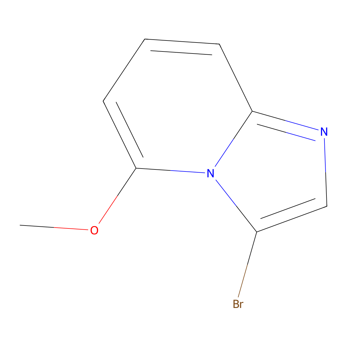 3-Bromo-5-methoxyimidazo[1,2-a]pyridine molecular structure, CAS 1367950-29-5