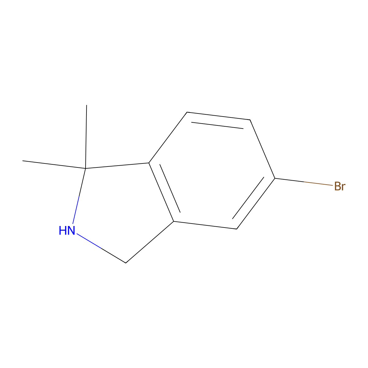 6-Bromo-3,3-dimethyl-1,2-dihydroisoindole molecular structure, CAS 1367950-34-2