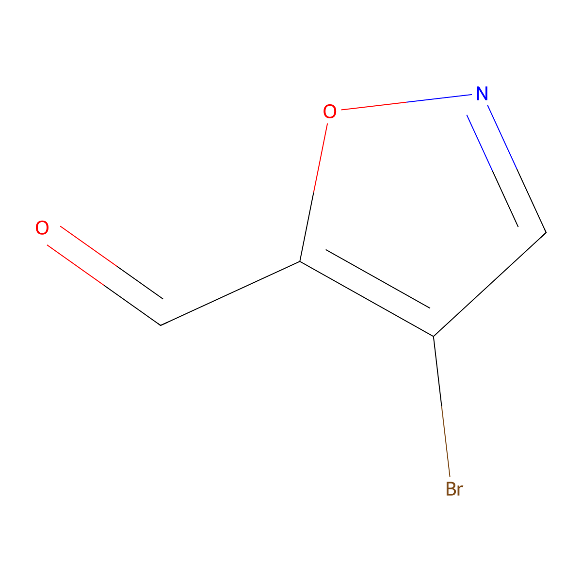 4-Bromoisoxazole-5-carbaldehyde molecular structure, CAS 1367950-71-7