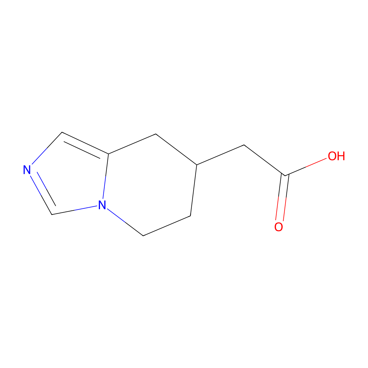 2-{5H,6H,7H,8H-imidazo[1,5-a]pyridin-7-yl}acetic acid molecular structure, CAS 1367954-06-0