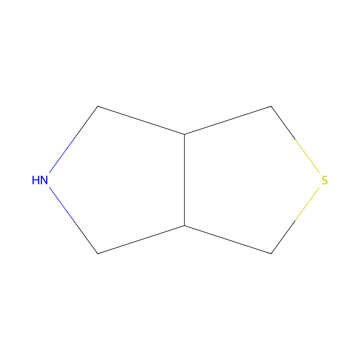 Hexahydro-1H-thieno[3,4-C]pyrrole molecular structure, CAS 1367960-59-5