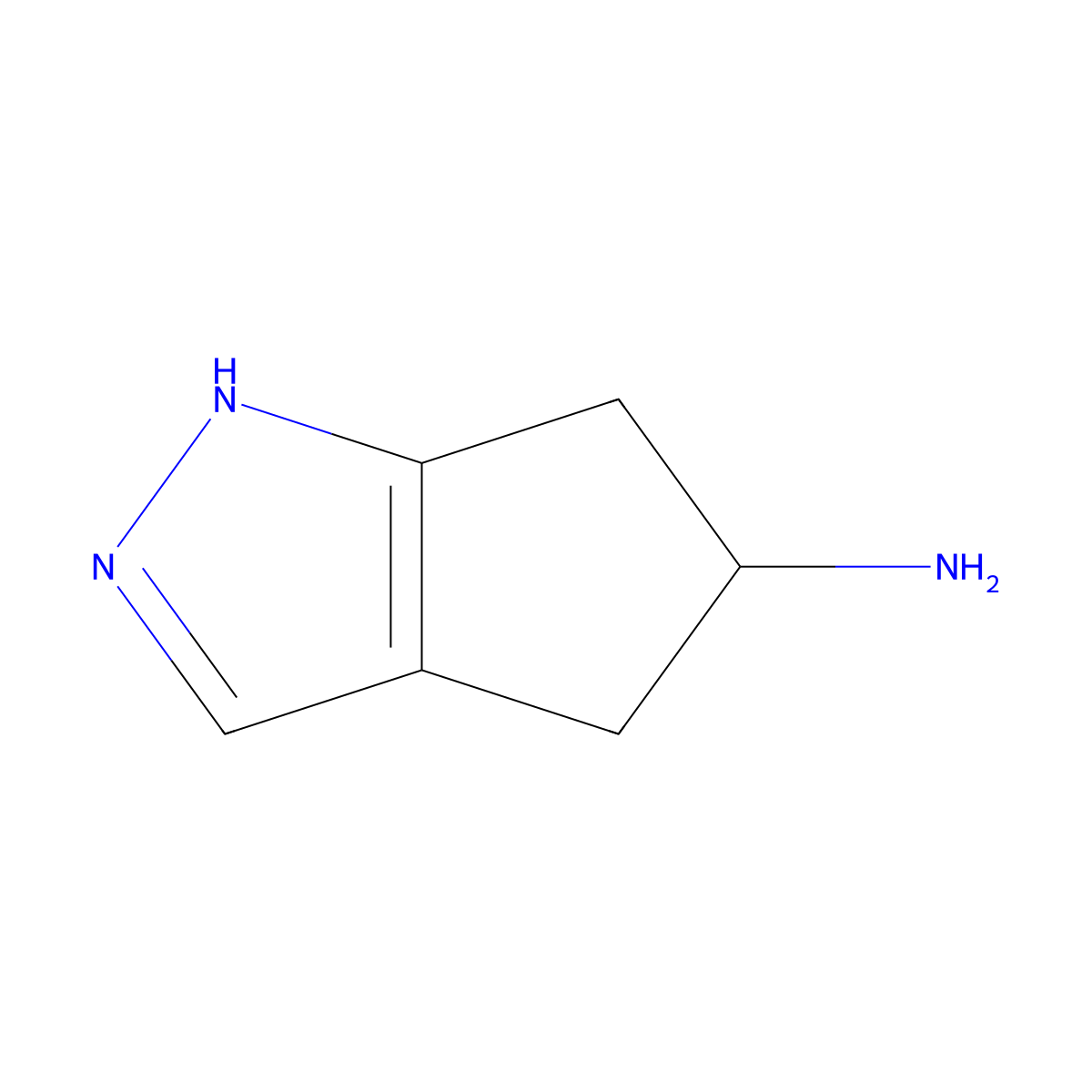 1,4,5,6-Tetrahydrocyclopenta[c]pyrazol-5-amine molecular structure, CAS 1367960-98-2