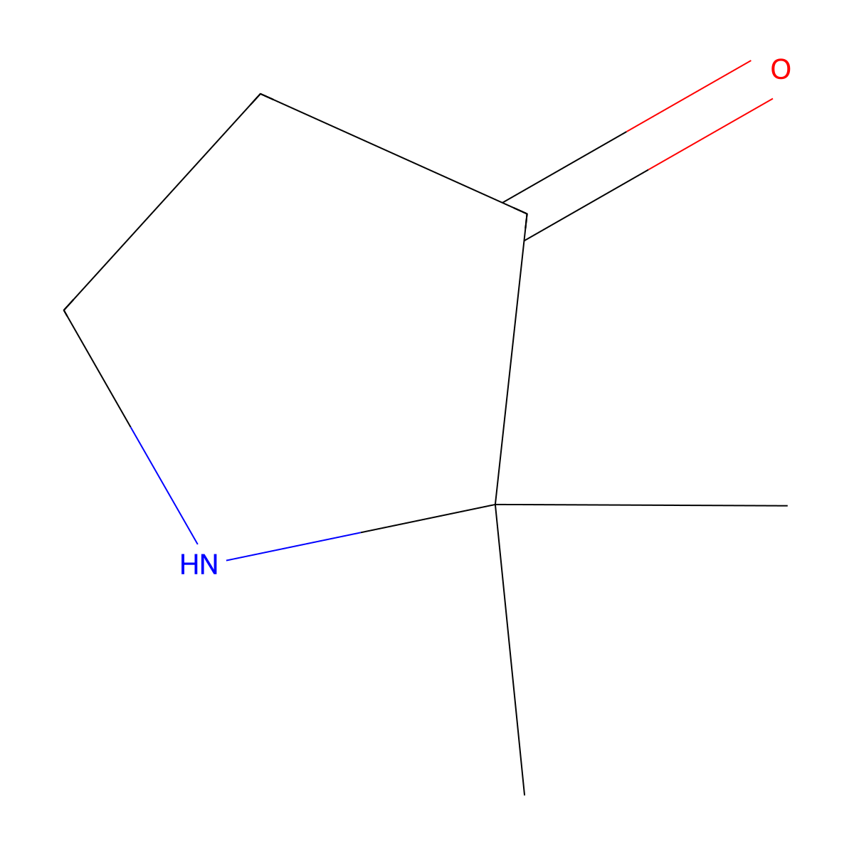 2,2-Dimethylpyrrolidin-3-one molecular structure, CAS 1367961-34-9