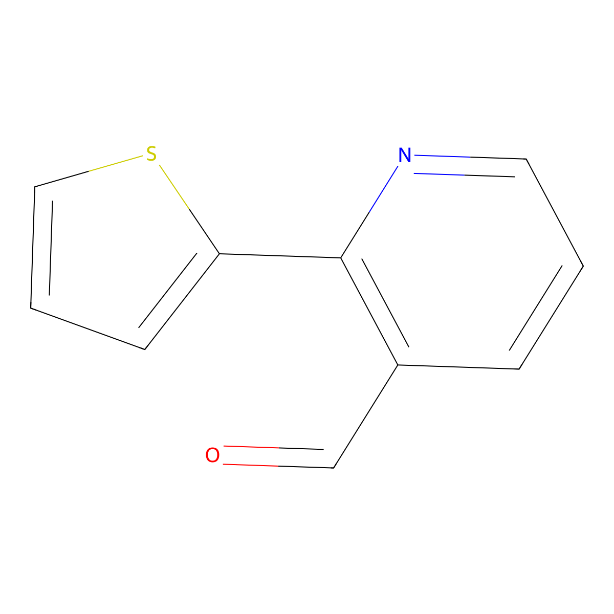 2-(Thiophen-2-yl)nicotinaldehyde molecular structure, CAS 1367964-06-4