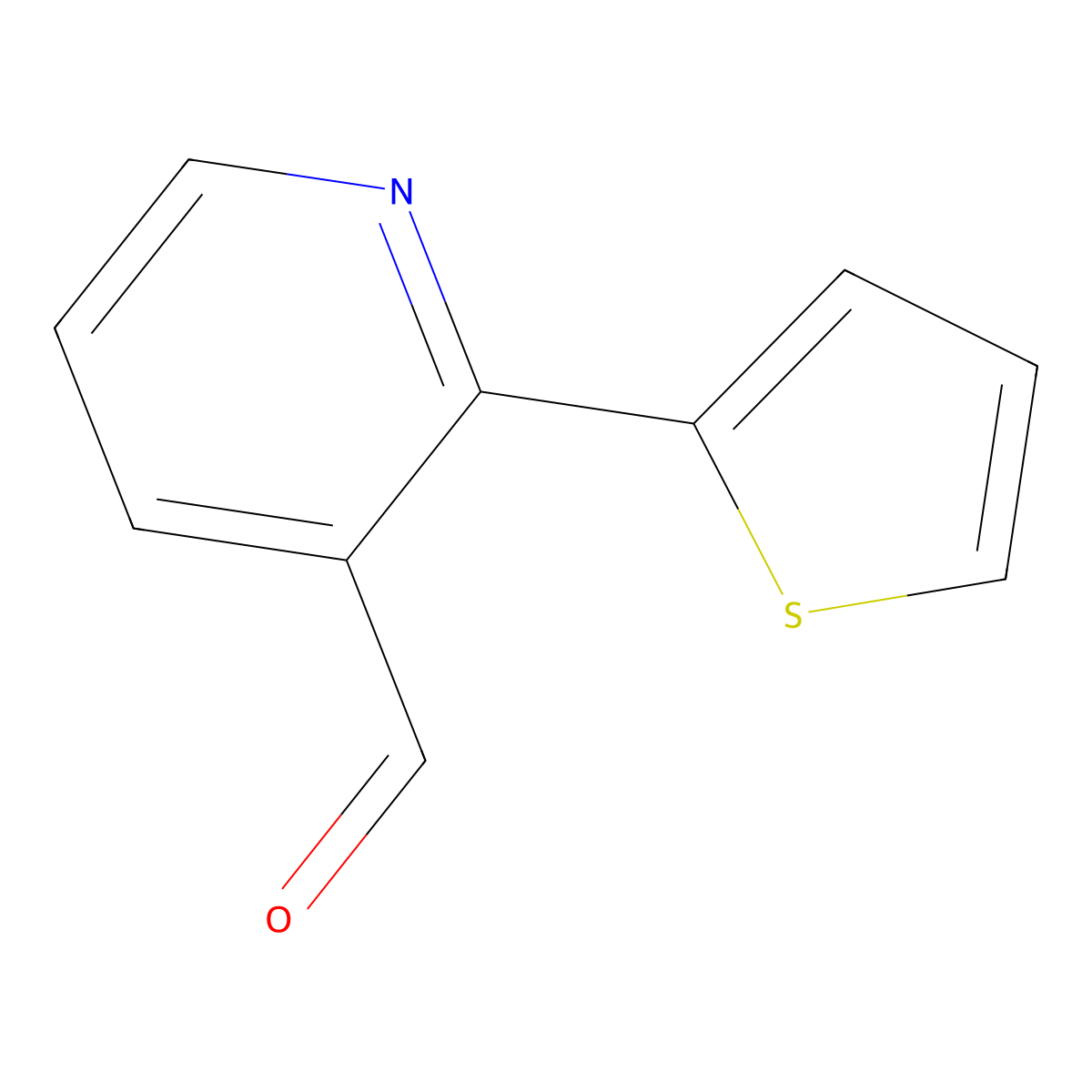 2-(Thiophen-2-yl)nicotinaldehyde molecular structure, CAS 1367964-06-4