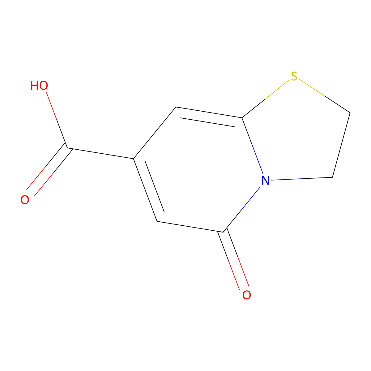 5-oxo-2H,3H,5H-[1,3]thiazolo[3,2-a]pyridine-7-carboxylic acid molecular structure, CAS 1367966-24-2