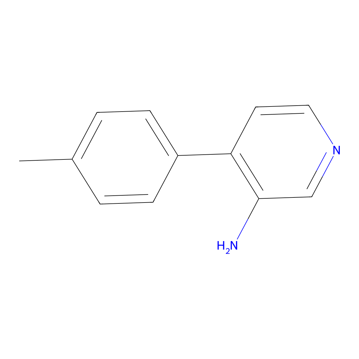 4-(4-Methylphenyl)pyridin-3-amine molecular structure, CAS 1367975-96-9