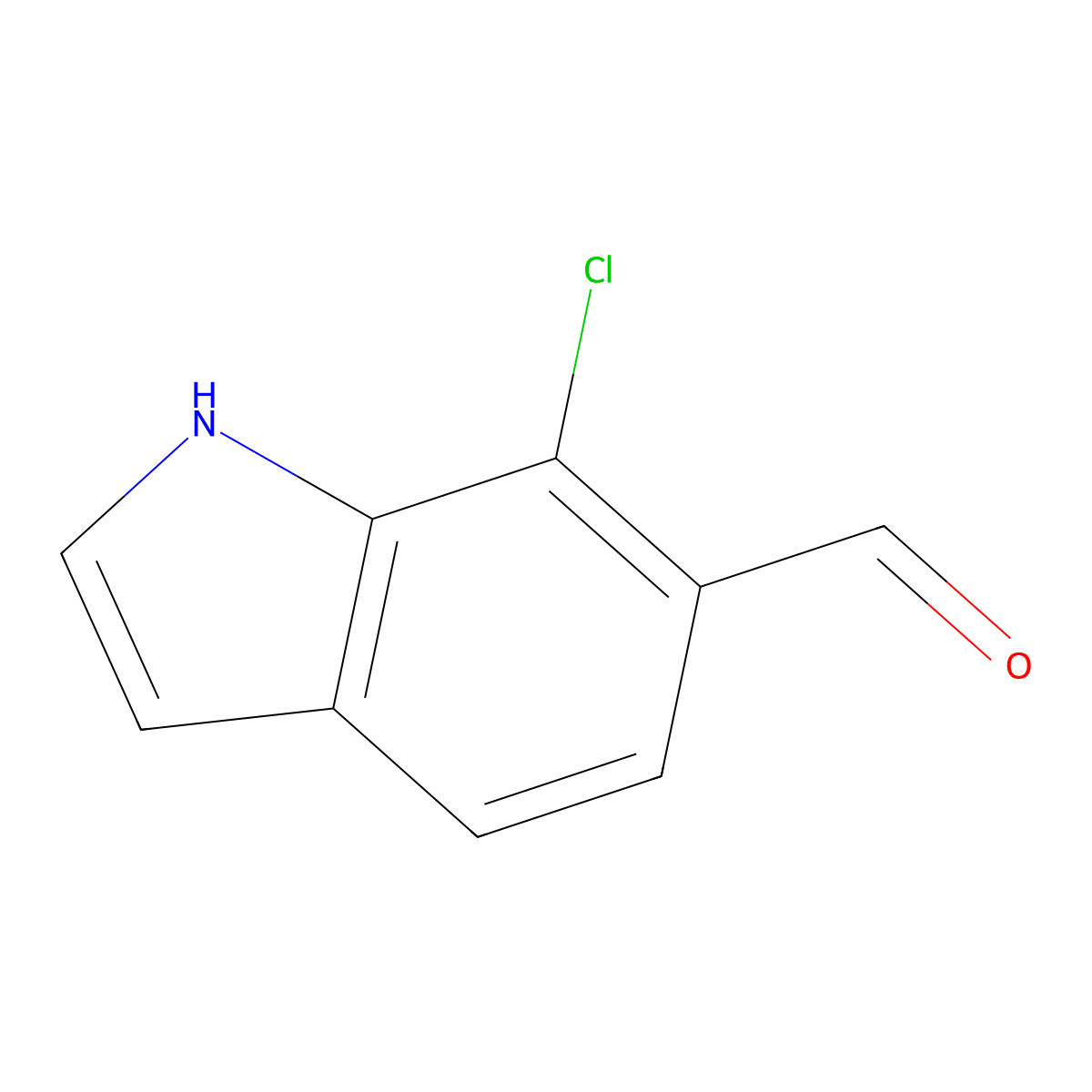 7-Chloro-1H-indole-6-carbaldehyde molecular structure, CAS 1367979-12-1