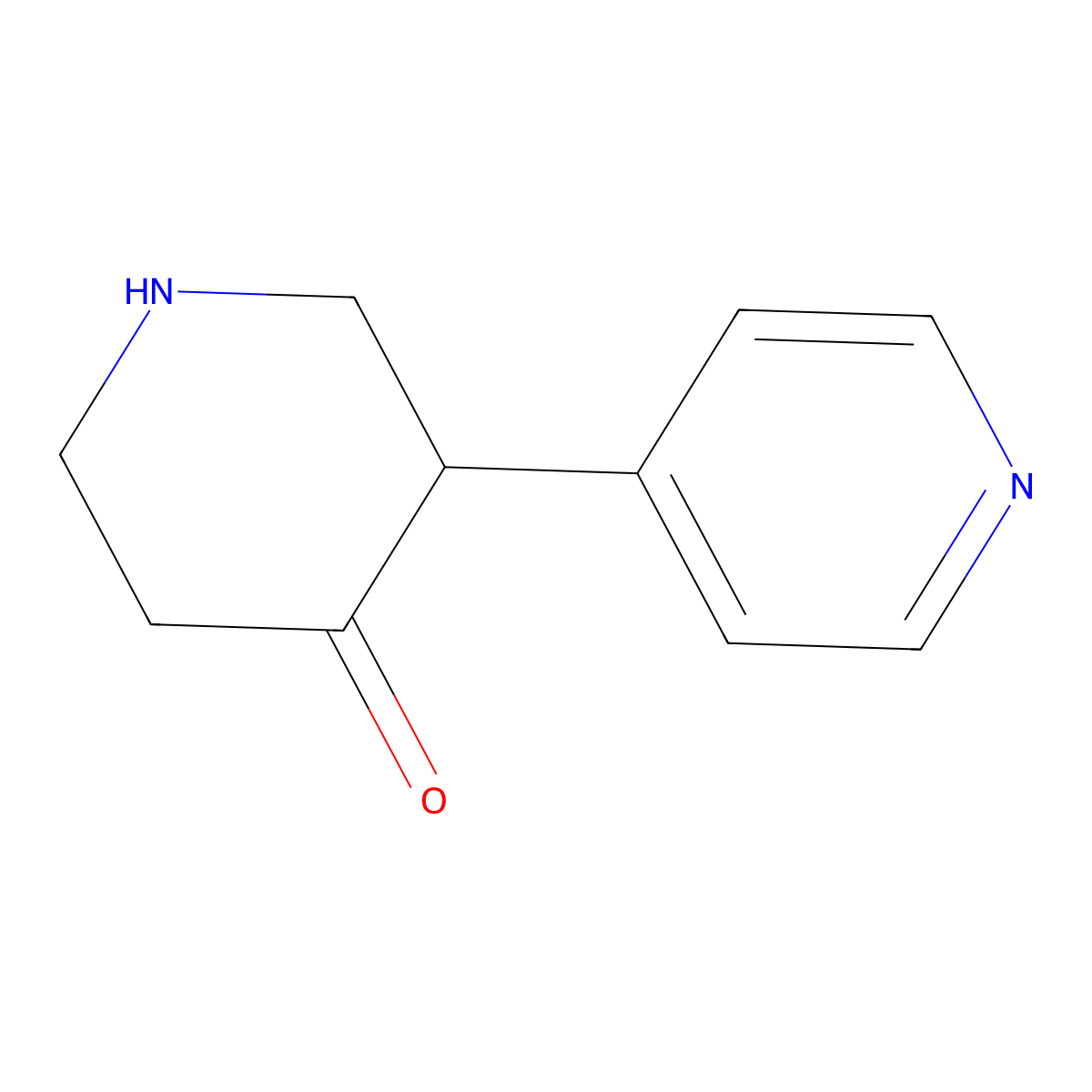 3-(Pyridin-4-yl)piperidin-4-one molecular structure, CAS 1367981-97-2