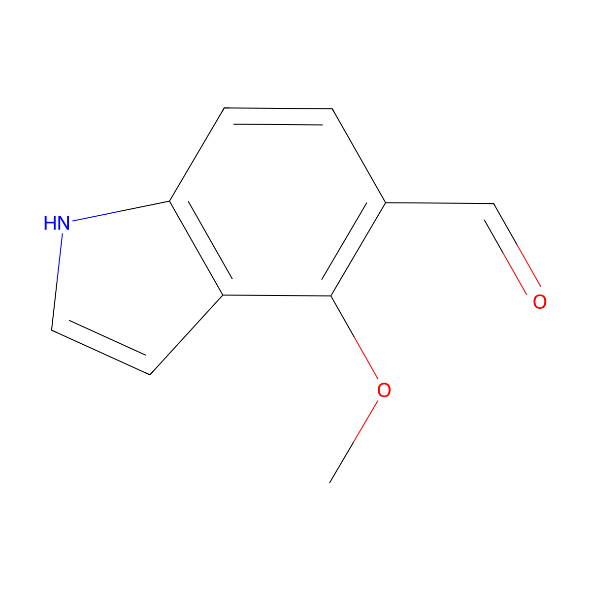 4-methoxy-1H-indole-5-carbaldehyde molecular structure, CAS 1367982-08-8