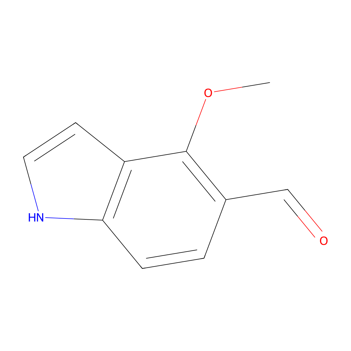 4-methoxy-1H-indole-5-carbaldehyde molecular structure, CAS 1367982-08-8