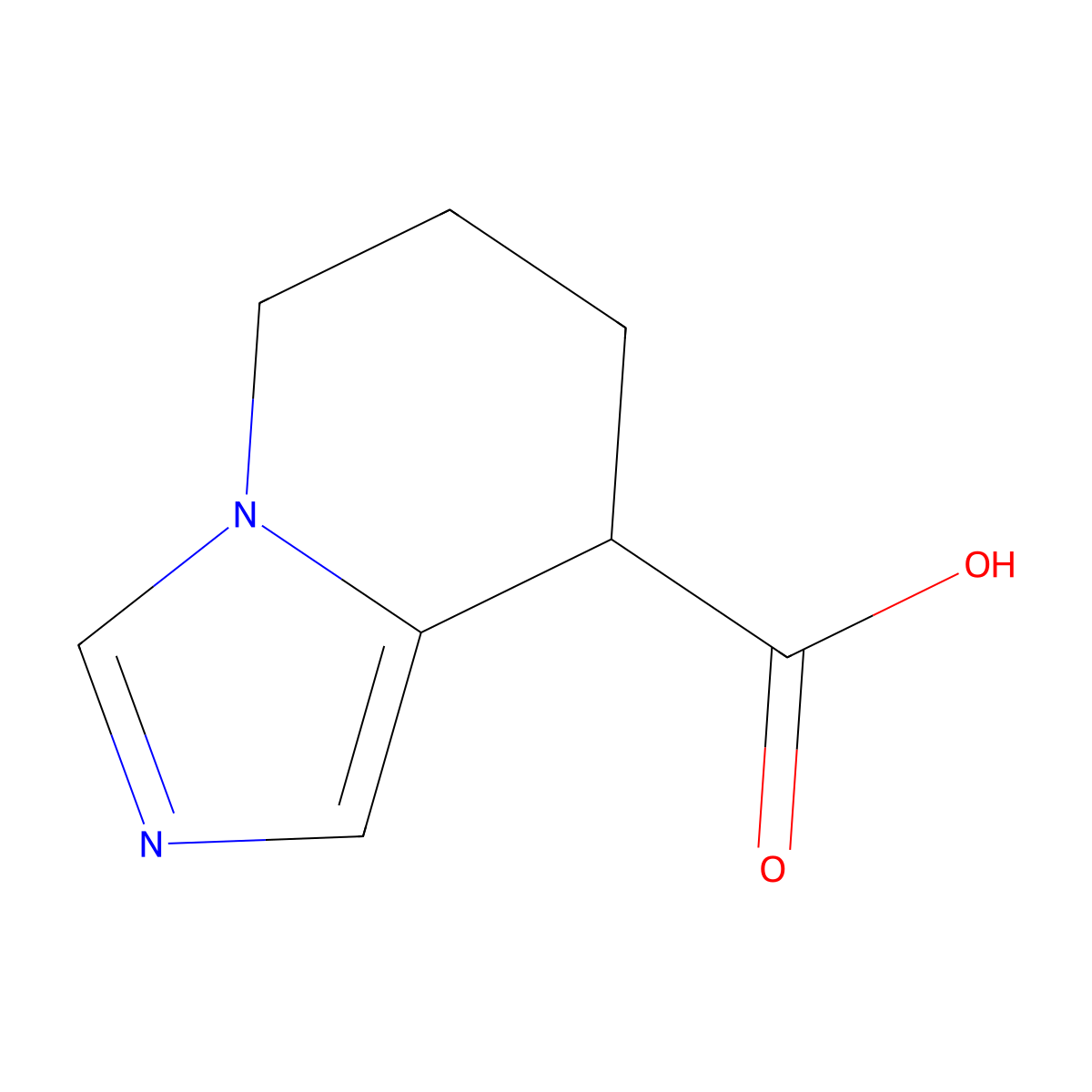 5H,6H,7H,8H-imidazo[1,5-a]pyridine-8-carboxylic acid molecular structure, CAS 1367985-18-9