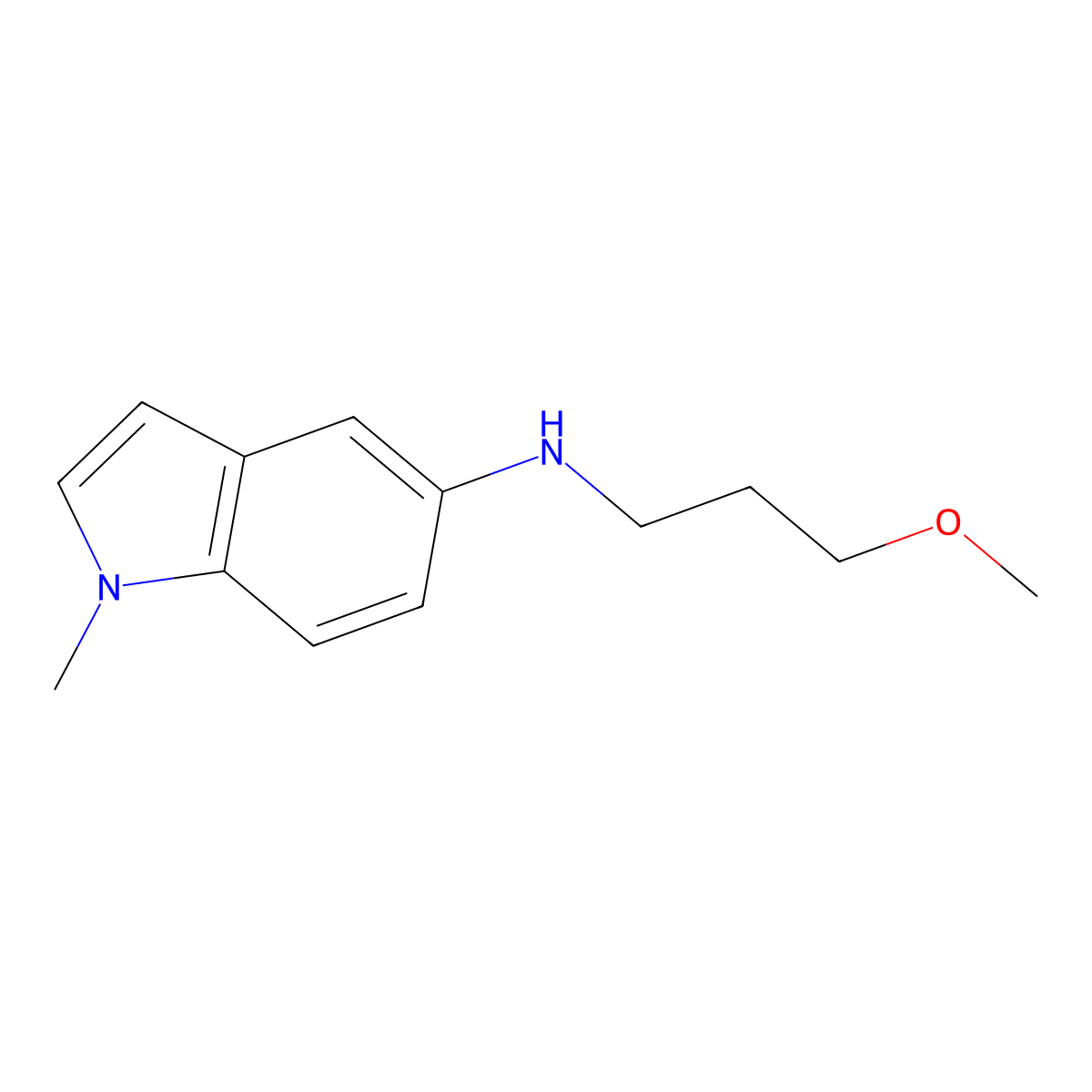 N-(3-methoxypropyl)-1-methyl-1H-indol-5-amine molecular structure, CAS 1367989-35-2