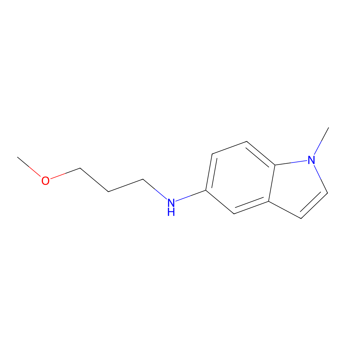 N-(3-methoxypropyl)-1-methyl-1H-indol-5-amine molecular structure, CAS 1367989-35-2