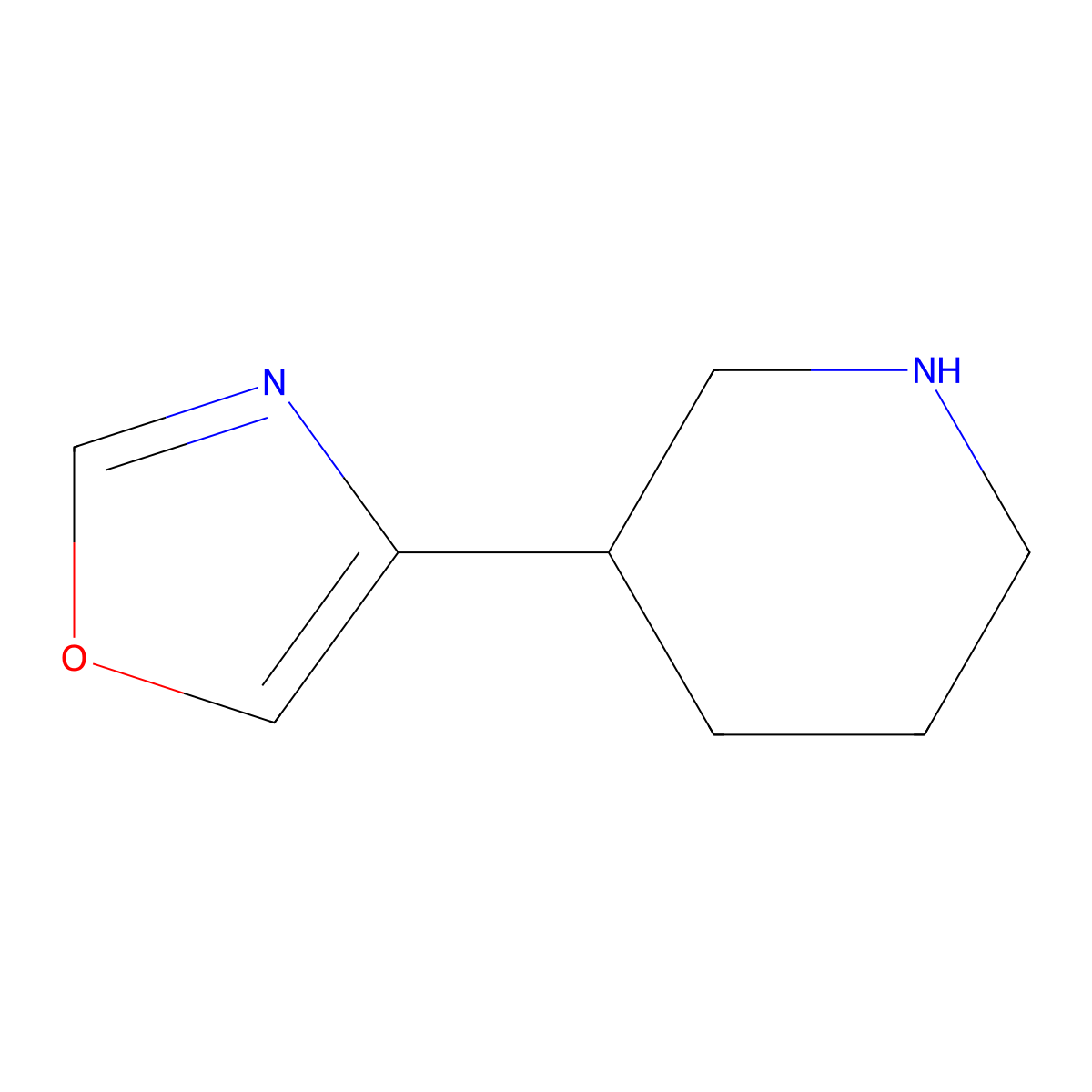 4-(Piperidin-3-yl)oxazole molecular structure, CAS 1367989-82-9
