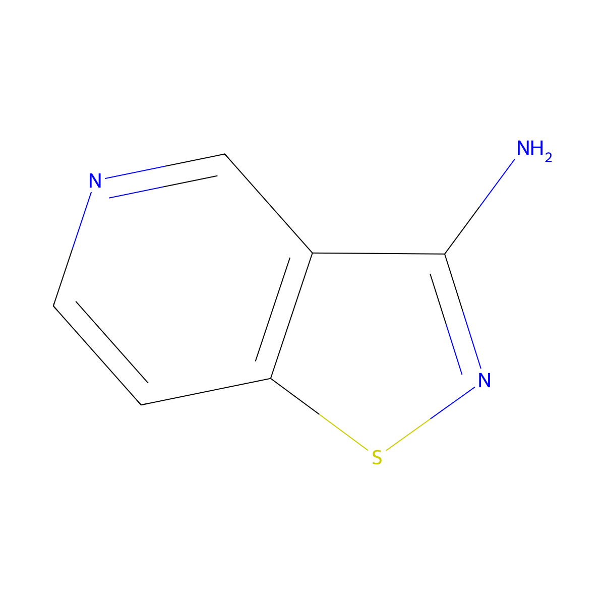Isothiazolo[4,5-c]pyridin-3-amine molecular structure, CAS 1367990-09-7
