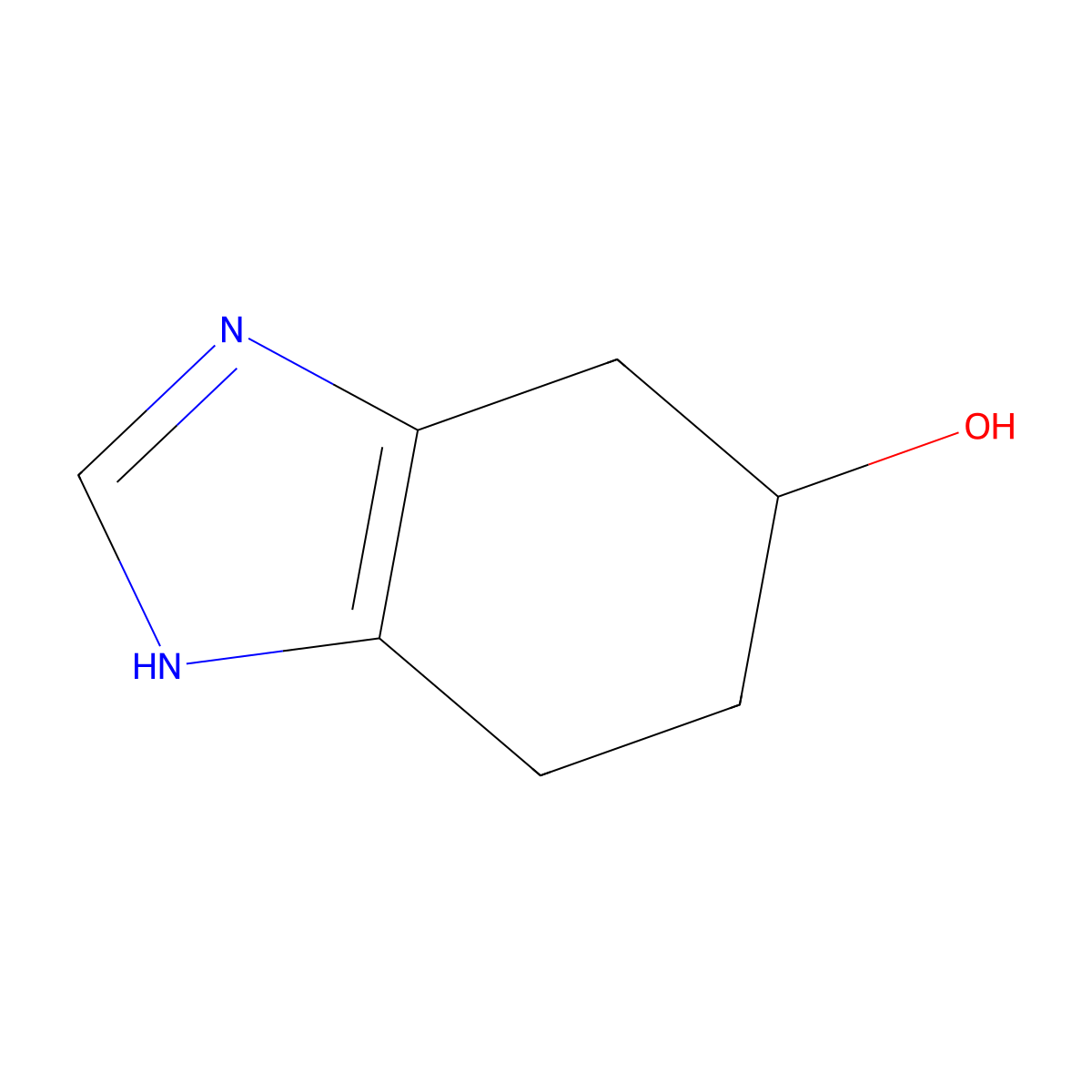 4,5,6,7-tetrahydro-1H-1,3-benzodiazol-5-ol molecular structure, CAS 1367991-68-1