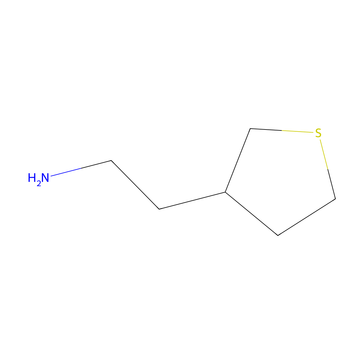 2-(Thiolan-3-yl)ethan-1-amine molecular structure, CAS 1367992-37-7