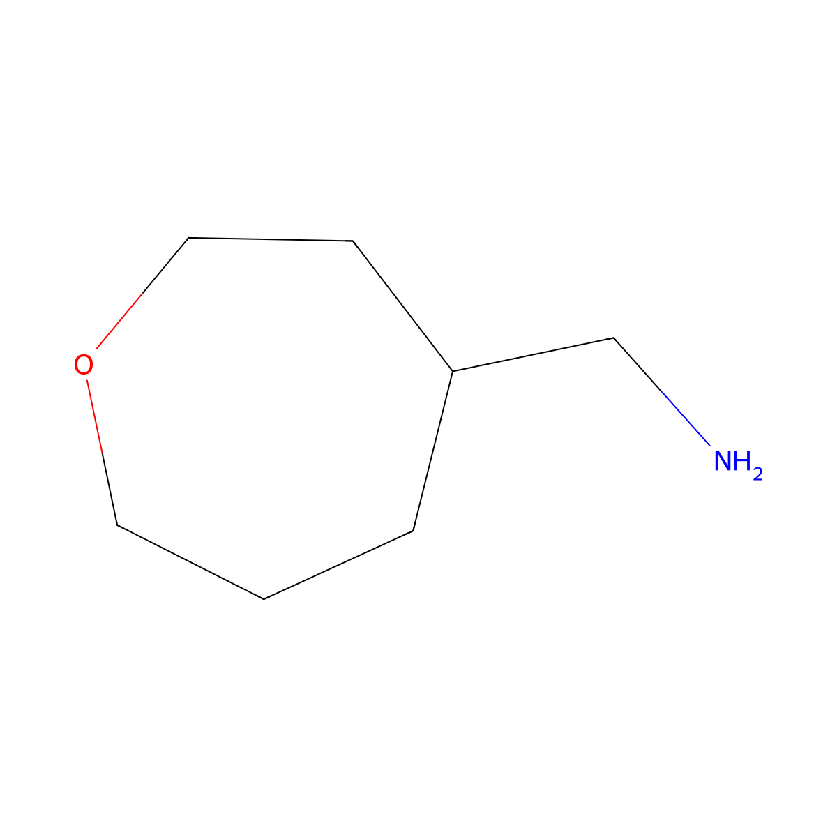 1-(Oxepan-4-yl)methanamine molecular structure, CAS 1367992-64-0