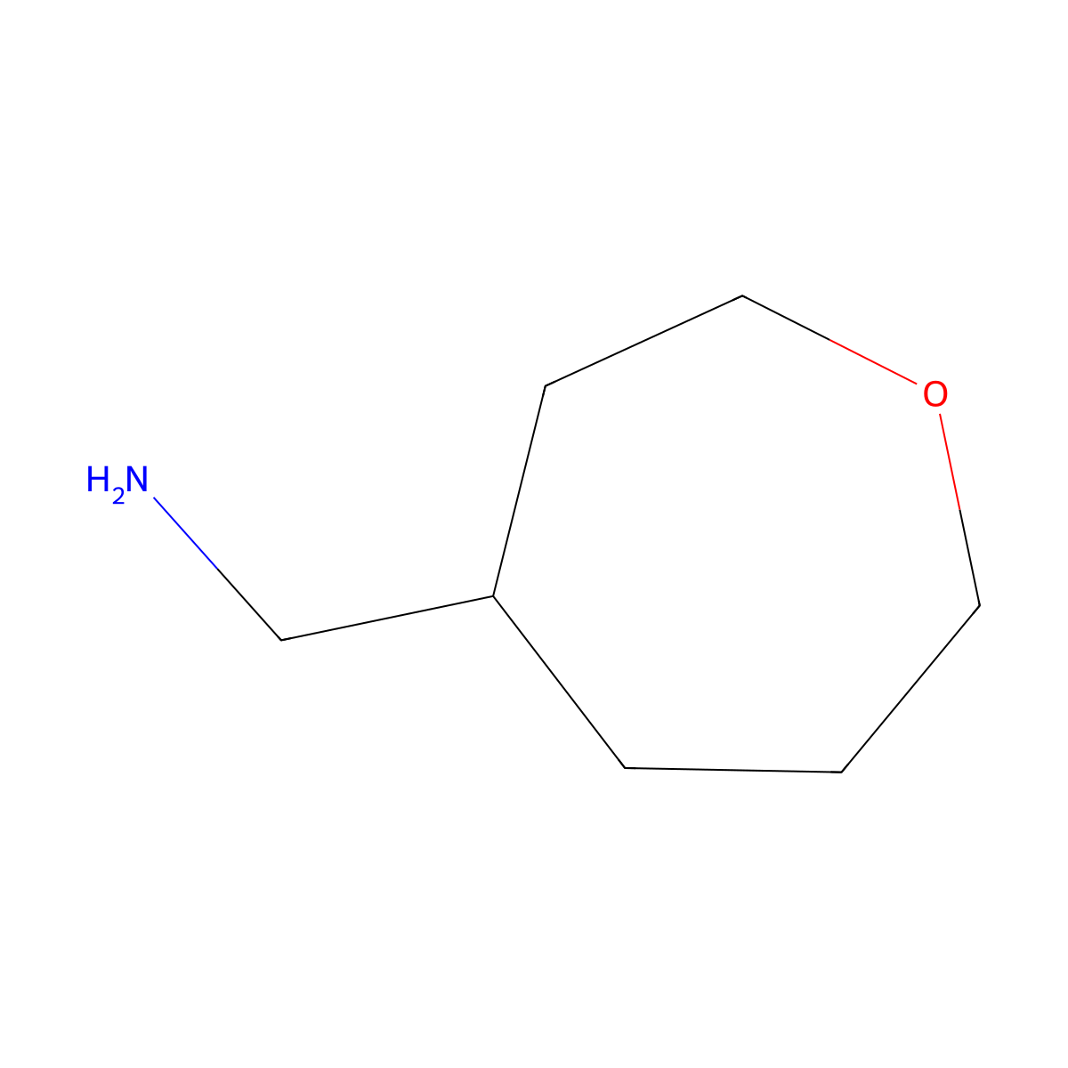 1-(Oxepan-4-yl)methanamine molecular structure, CAS 1367992-64-0