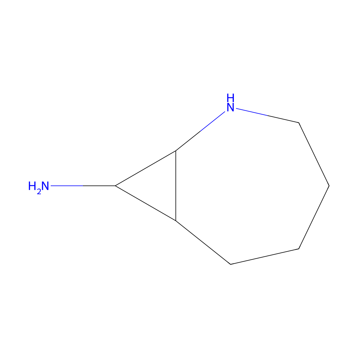 2-Azabicyclo[5.1.0]octan-8-amine molecular structure, CAS 1367992-88-8