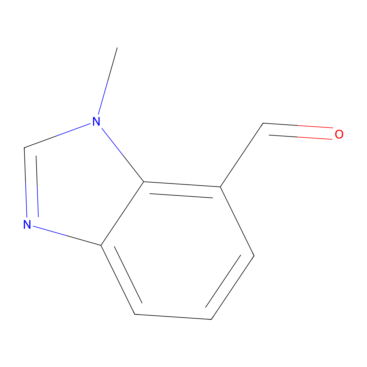 1-Methyl-1H-benzimidazole-7-carboxaldehyde molecular structure, CAS 1367992-90-2