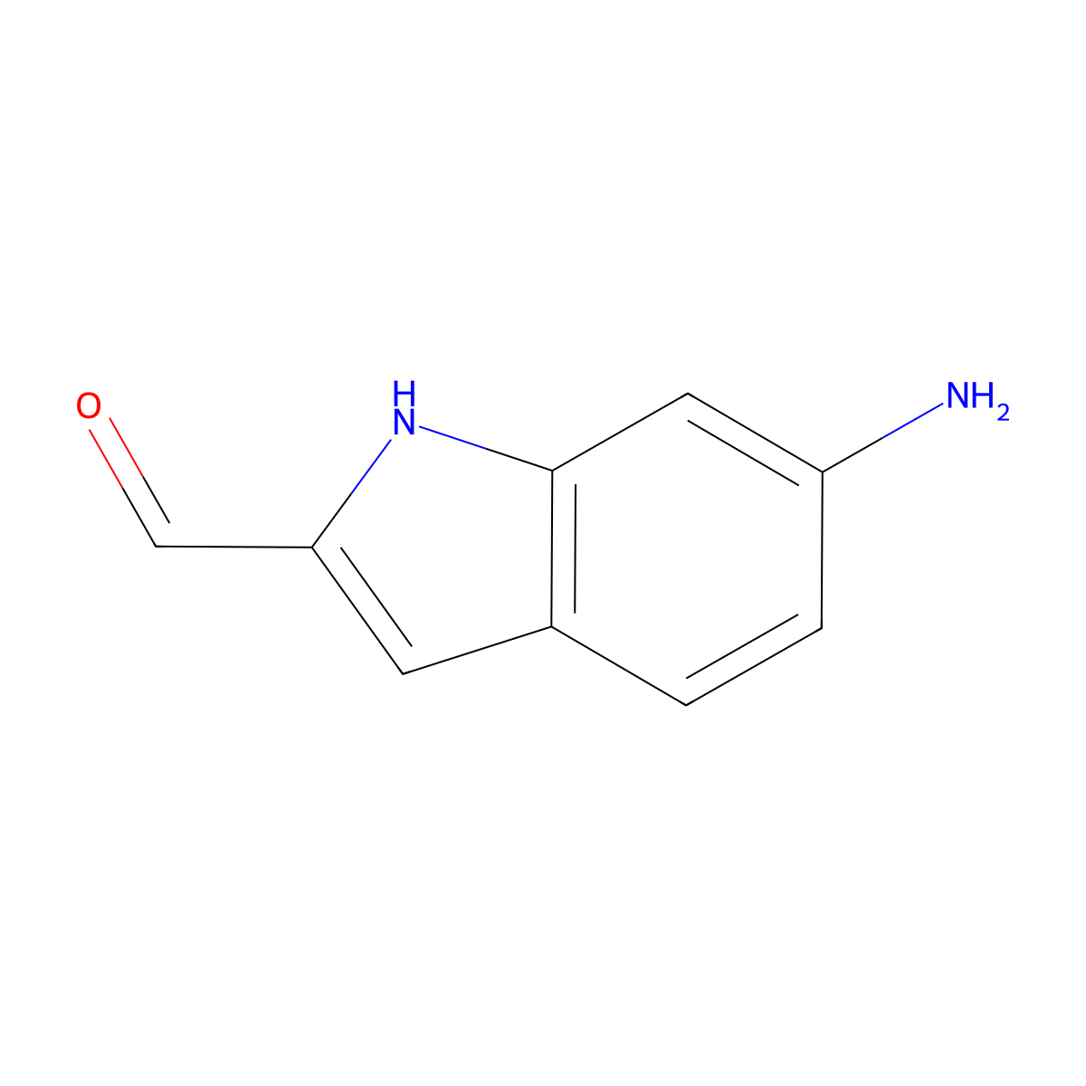 6-Amino-1H-indole-2-carbaldehyde molecular structure, CAS 1367993-90-5