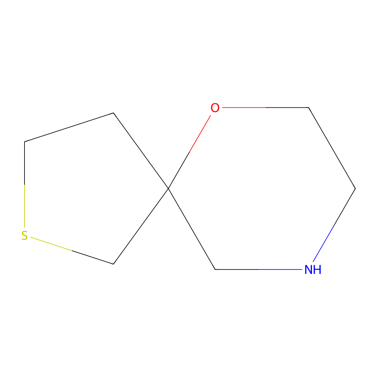 6-Oxa-2-thia-9-azaspiro[4.5]decane molecular structure, CAS 1367994-20-4