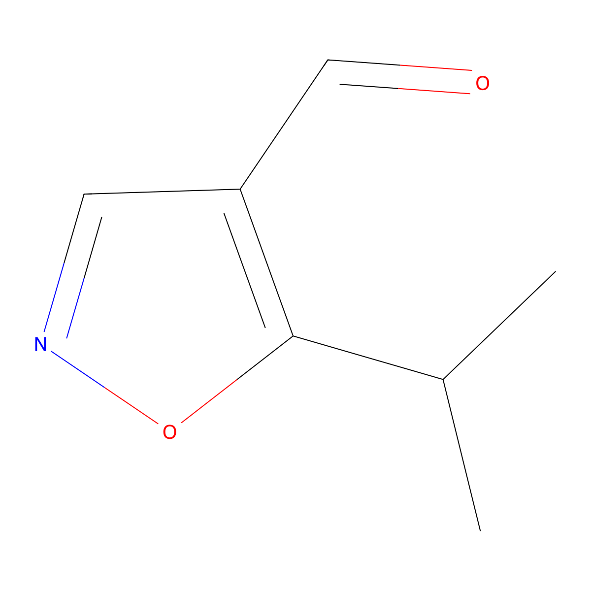5-(Propan-2-yl)-1,2-oxazole-4-carbaldehyde molecular structure, CAS 1368005-08-6