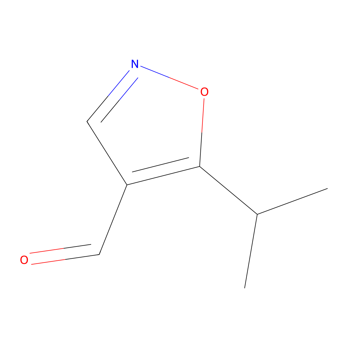 5-(Propan-2-yl)-1,2-oxazole-4-carbaldehyde molecular structure, CAS 1368005-08-6