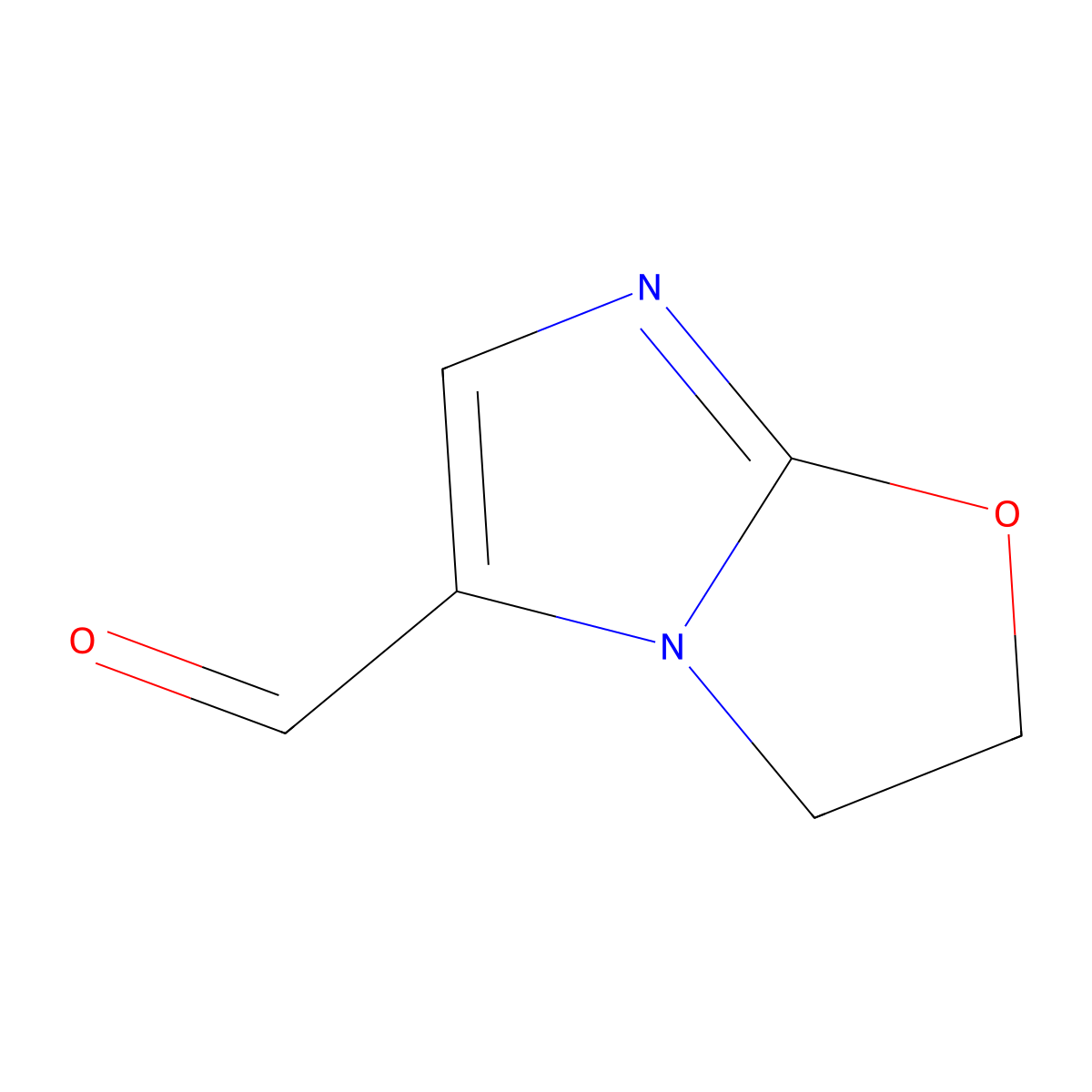 2H,3H-imidazo[2,1-b][1,3]oxazole-5-carbaldehyde molecular structure, CAS 1368005-47-3