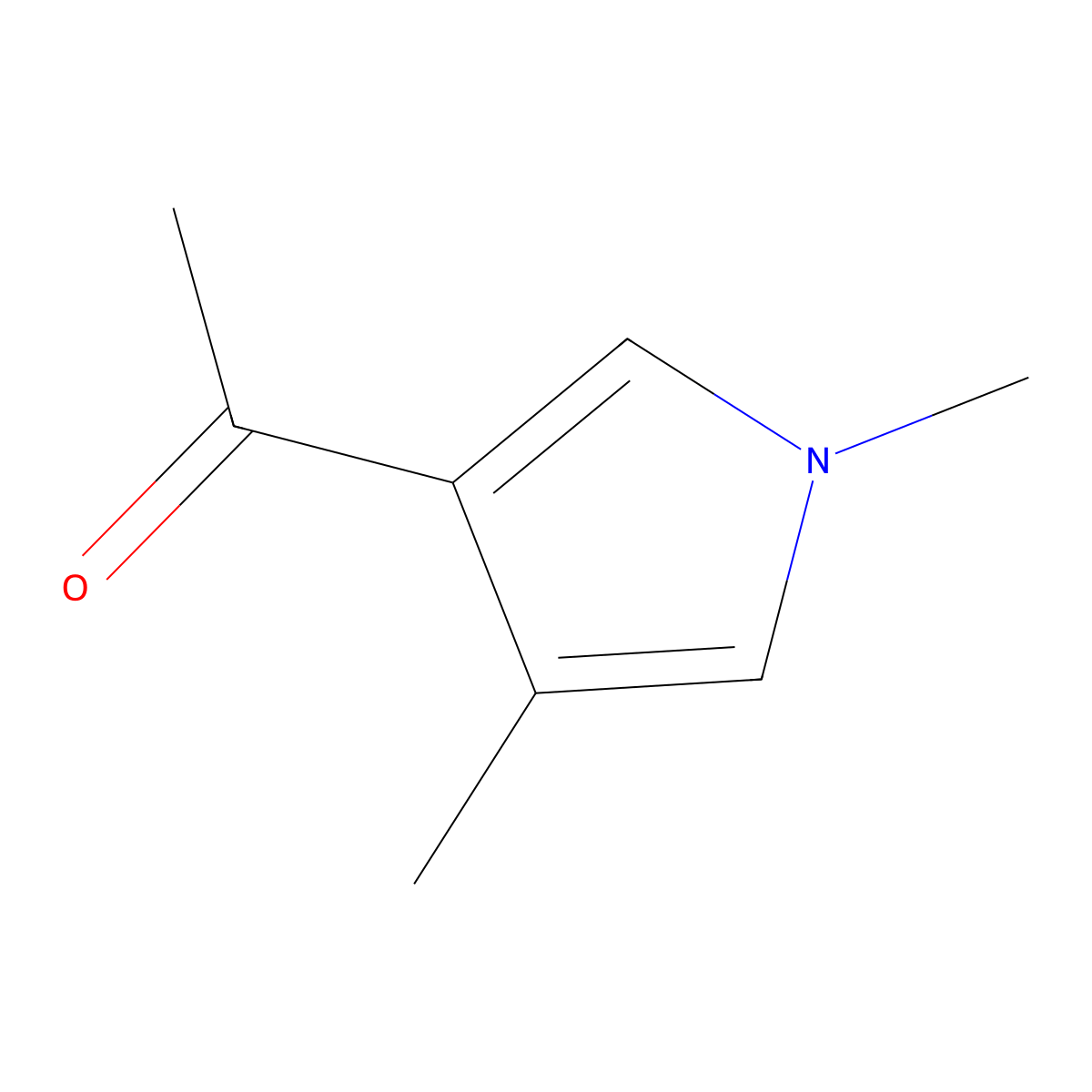 1-(1,4-dimethyl-1H-pyrrol-3-yl)ethan-1-one molecular structure, CAS 1368005-68-8