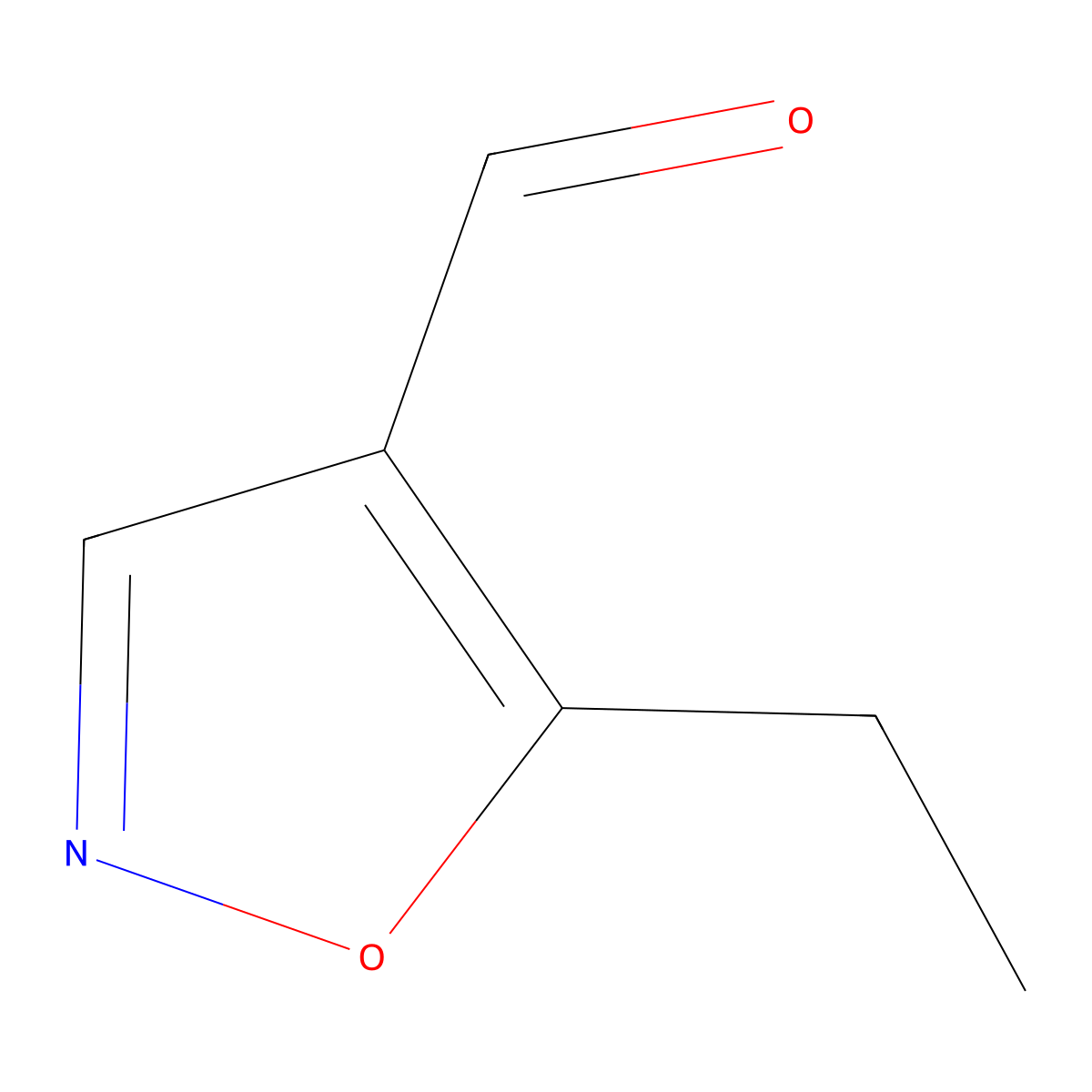 5-Ethyl-1,2-oxazole-4-carbaldehyde molecular structure, CAS 1368006-57-8