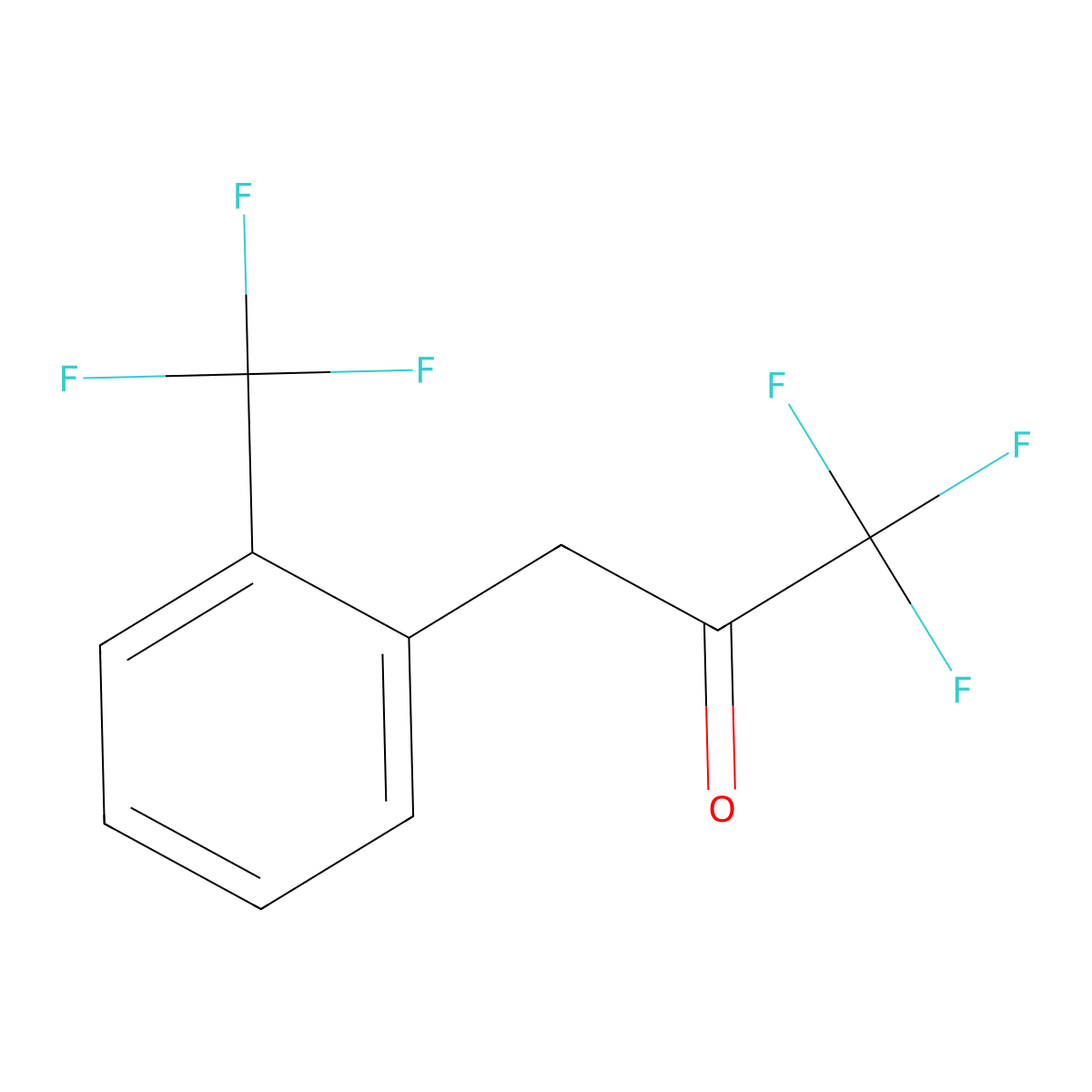 1,1,1-Trifluoro-3-[2-(trifluoromethyl)phenyl]propan-2-one molecular structure, CAS 1368027-36-4