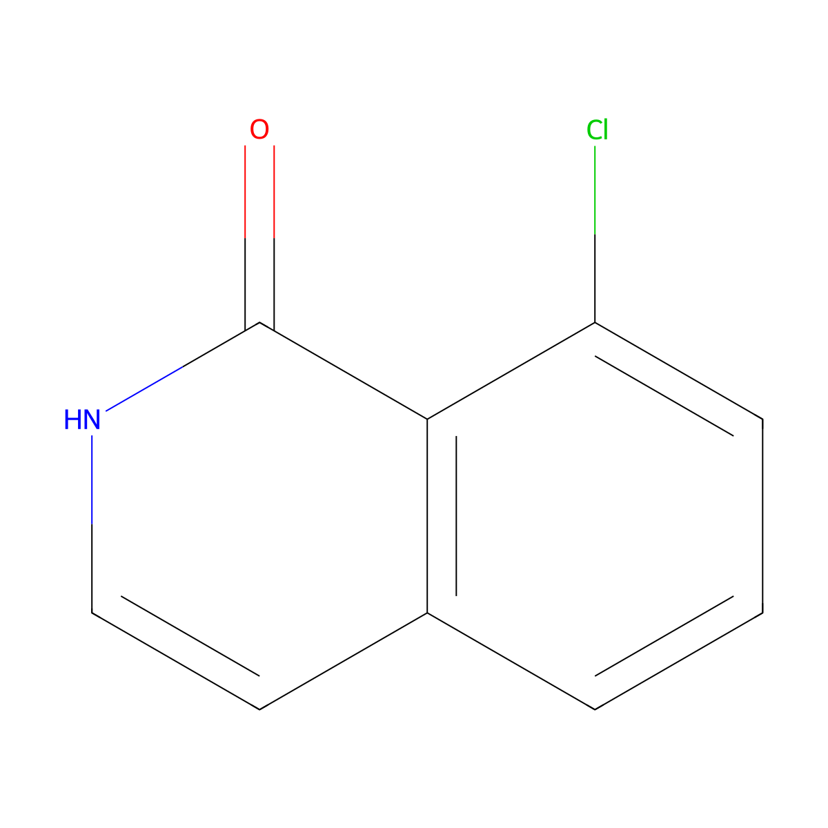 8-Chloroisoquinolin-1-ol molecular structure, CAS 1368031-04-2