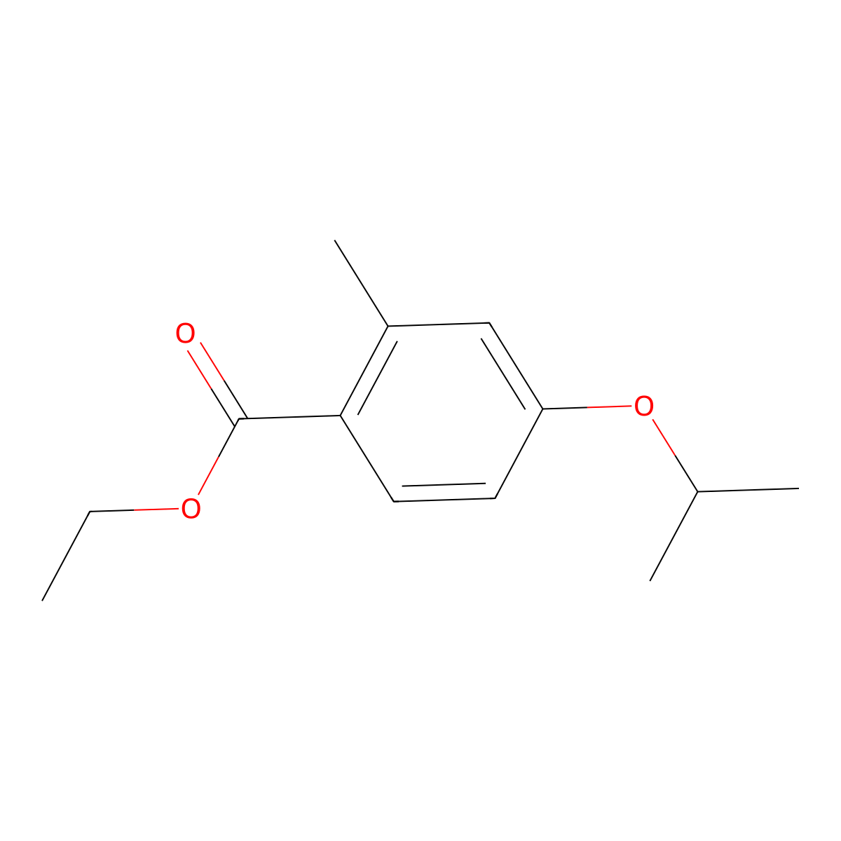 Ethyl 4-isopropoxy-2-methylbenzoate molecular structure, CAS 1368033-22-0