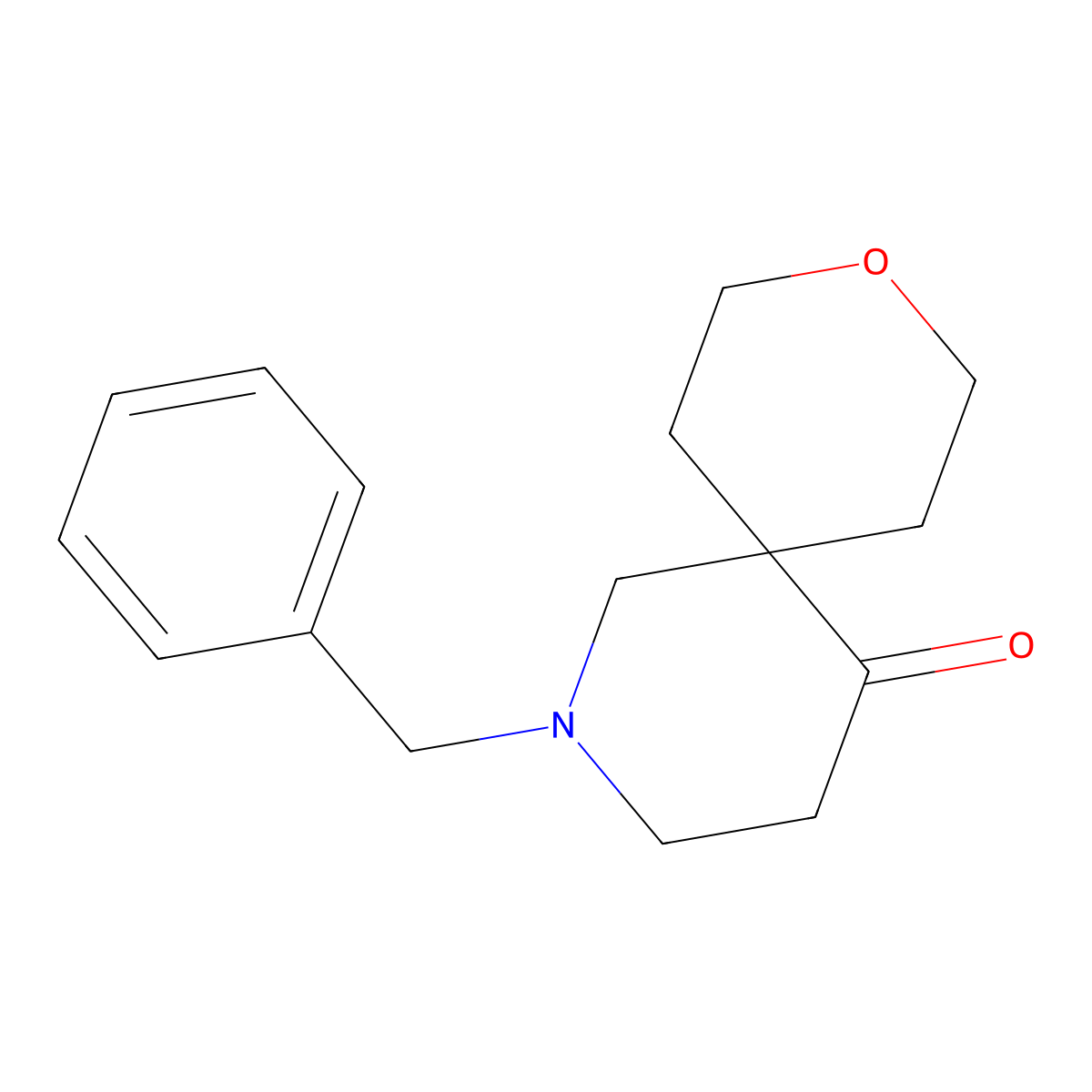 2-Benzyl-9-oxa-2-azaspiro[5.5]undecan-5-one molecular structure, CAS 1368039-95-5